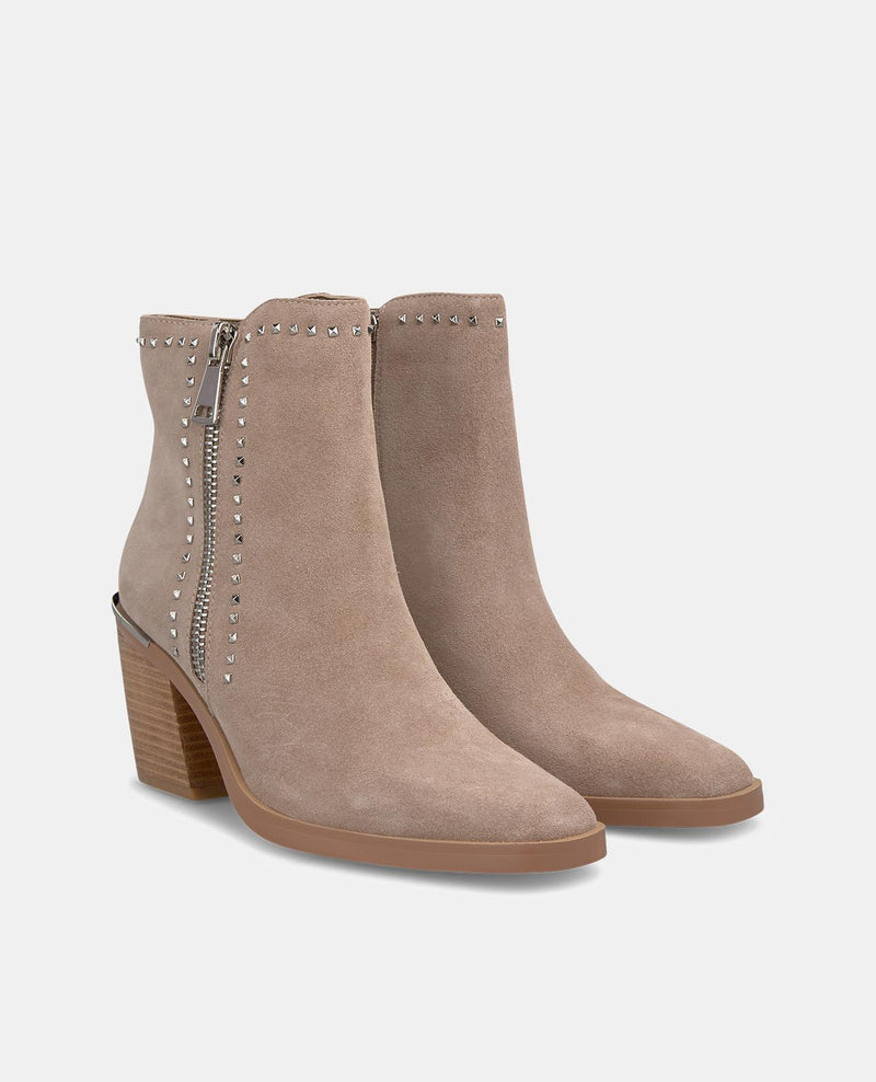 BOTTINES AVEC TALON À DOUBLE FERMETURE ÉCLAIR