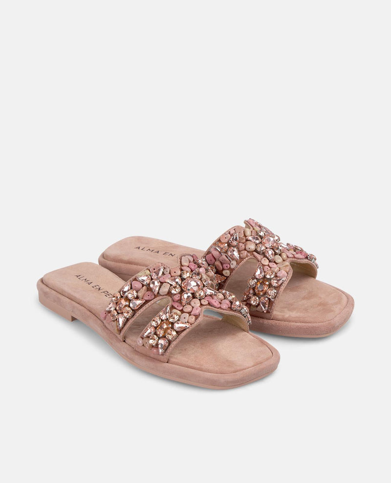 SANDALIA PLANA TIRA ADORNO