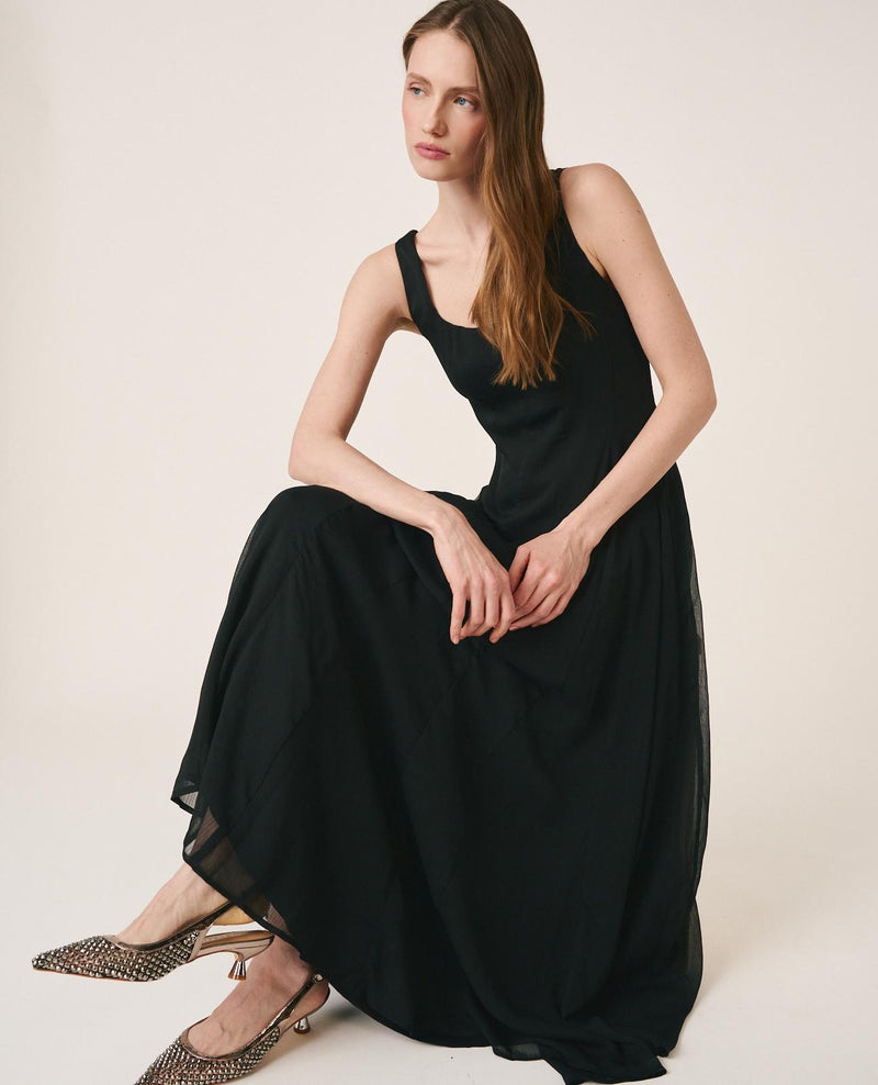 VESTIDO MÉDIO DE GASA