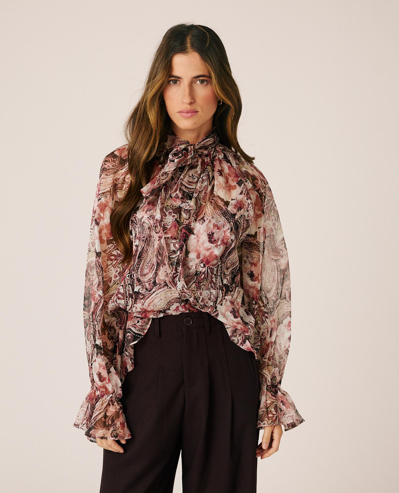 BLUSA GASA FLORAL