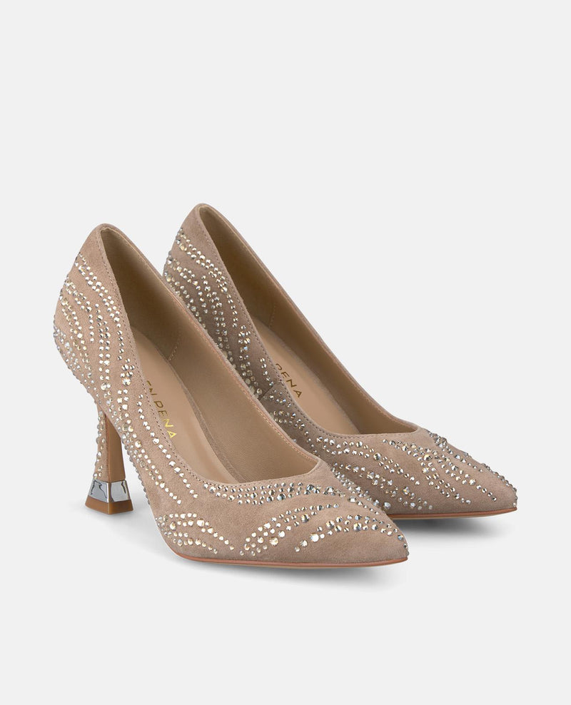 ZAPATO ALTO DETALLE PEDRERÍA