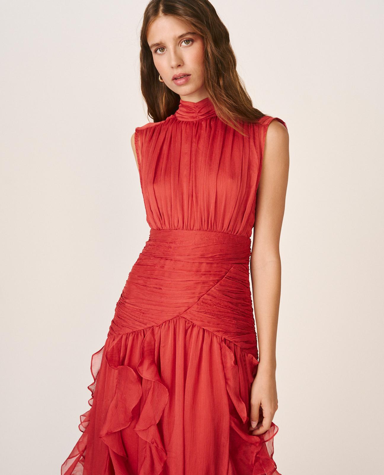 VESTIDO LARGO VOLANTES
