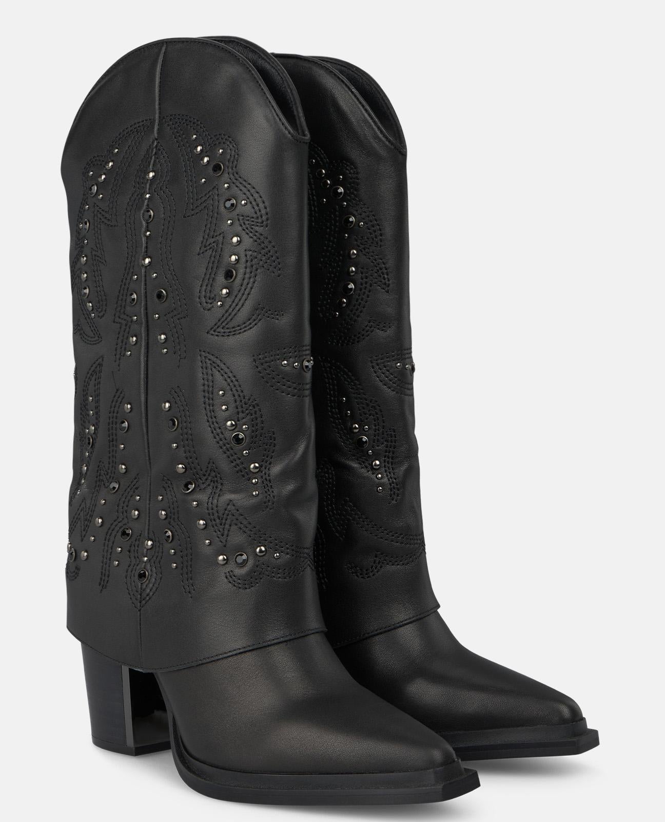 STIVALE CON GHETTA RICAMATA