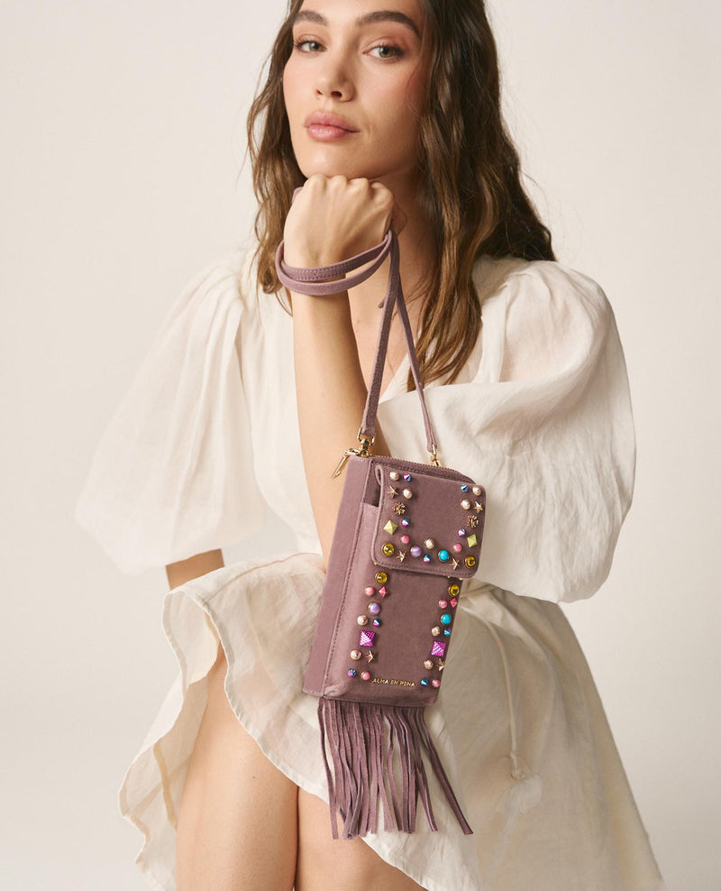 BOLSO CARTERA PEDRERÍA COLORES