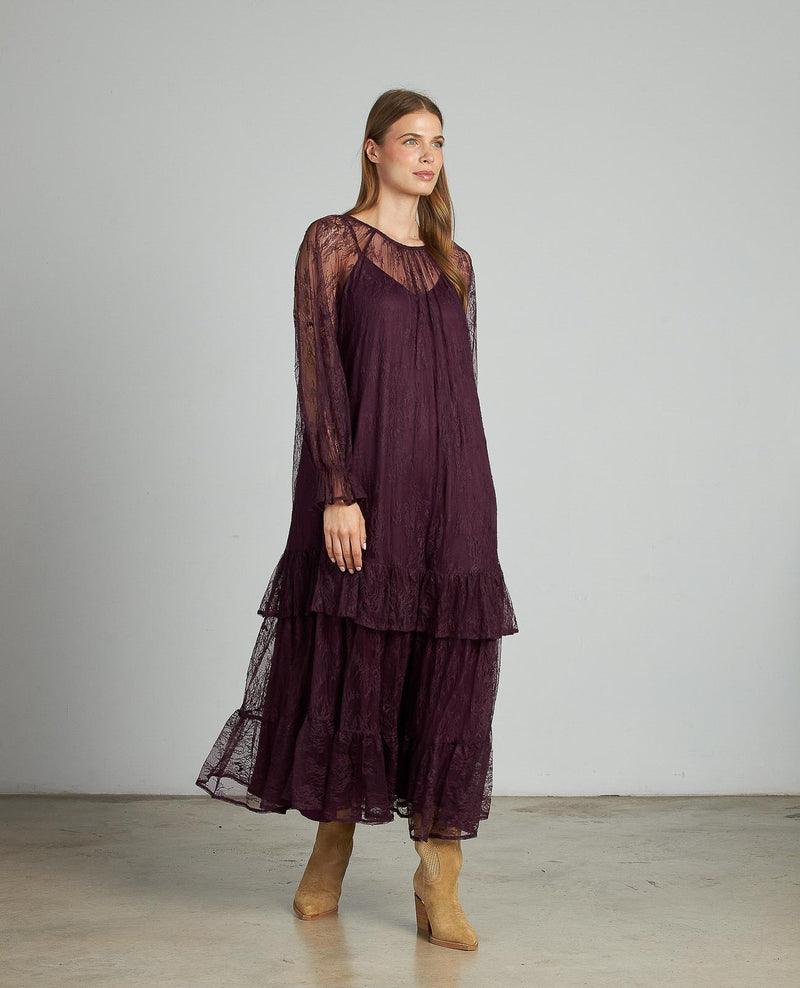 VESTIDO ENCAJE LARGO