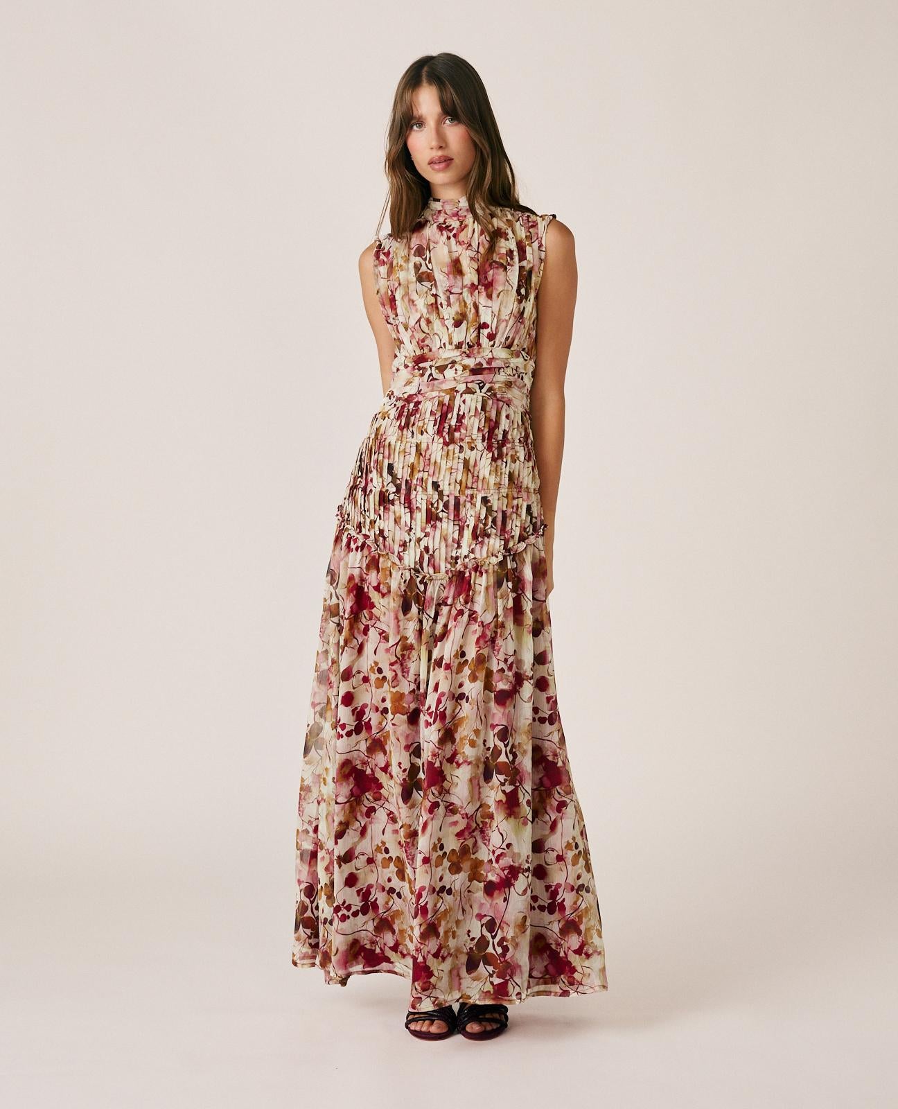 VESTIDO LARGO FLORAL