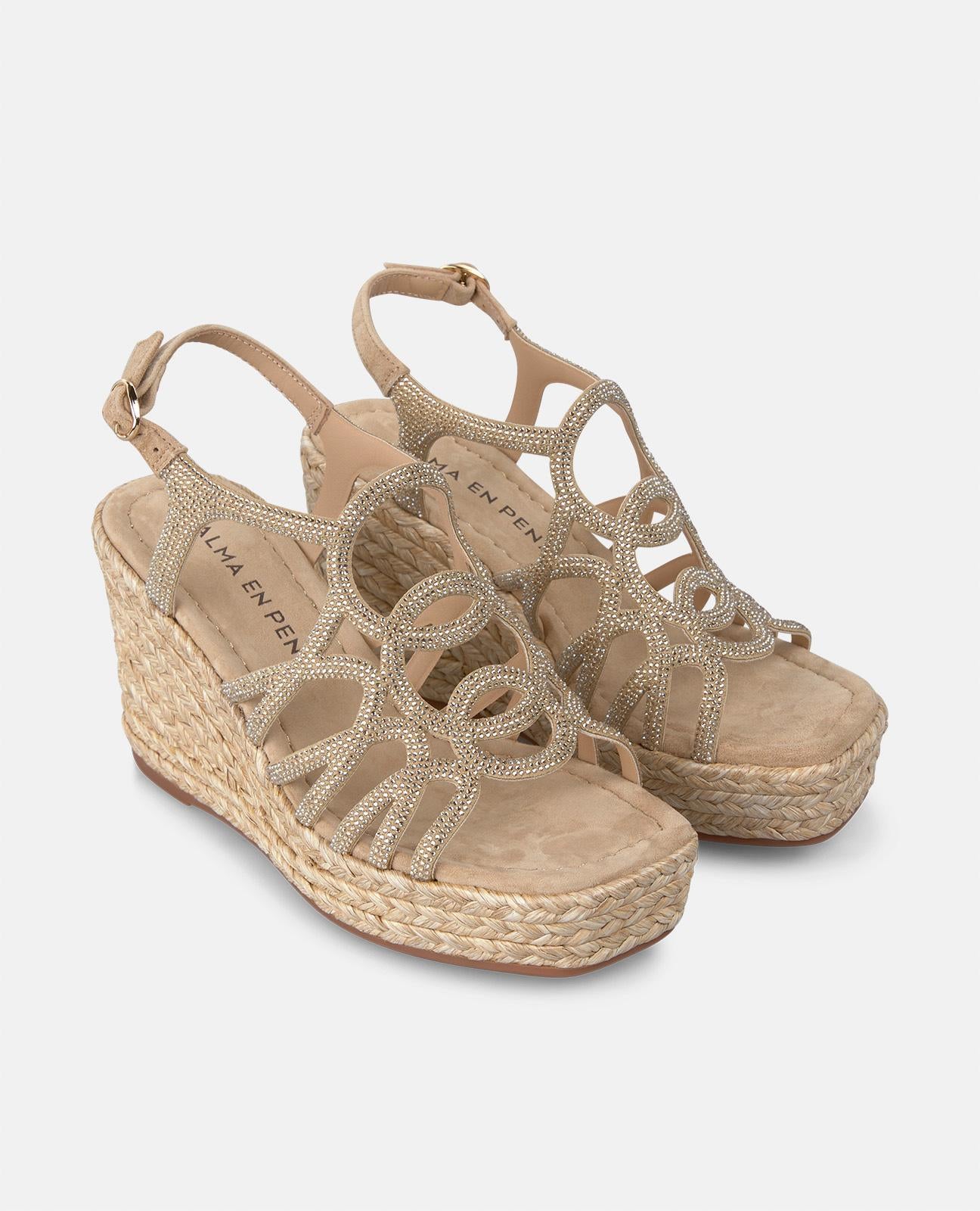 CUÑA TIRAS ENTRECRUZADAS