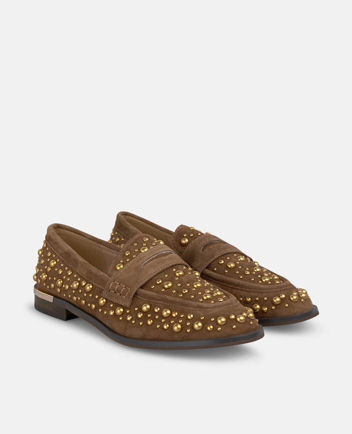 RHINESTONE STUDDED LOAFERS