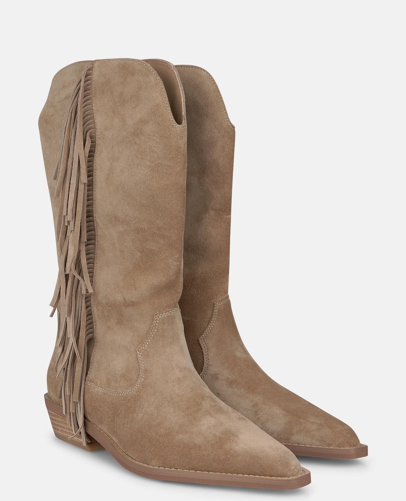 BOTA COWBOY DE ANTE CON FLECOS