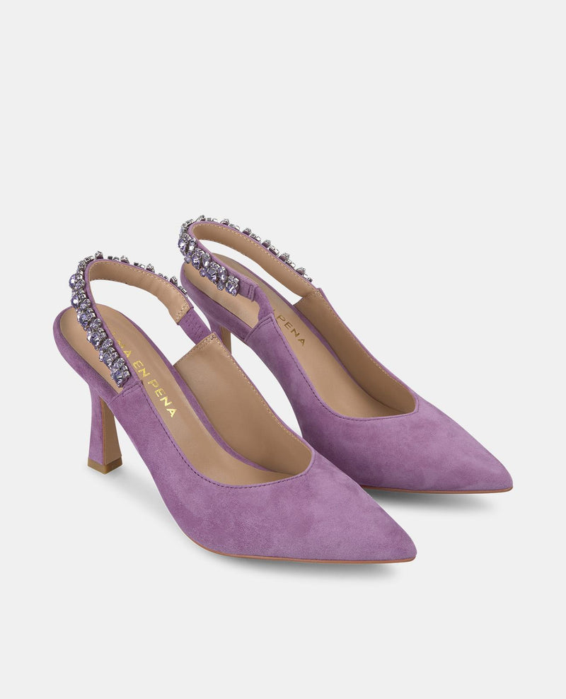 CHAUSSURE À TALON AVEC BRIDE ÉLASTIQUE