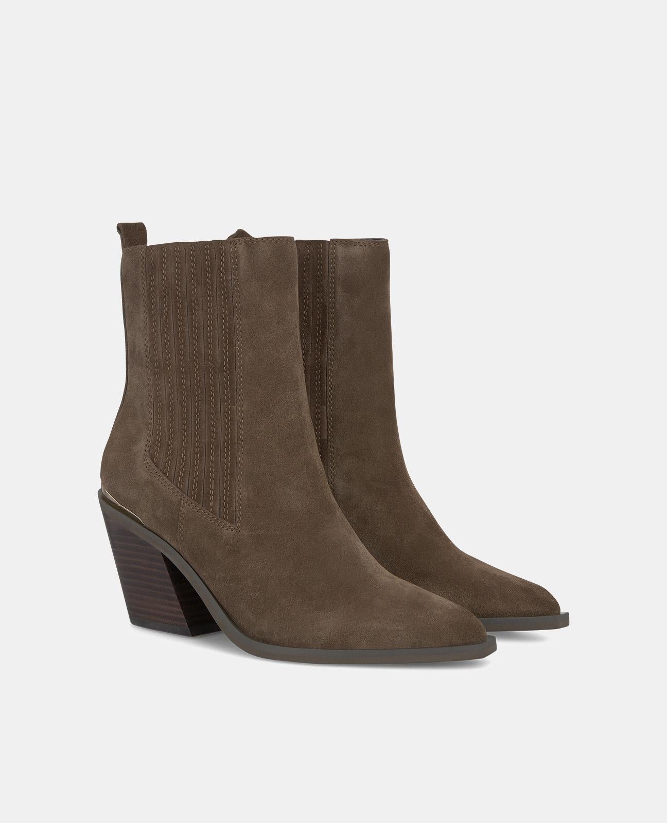 BOTTE DE CHEVILLE AVEC TALON ÉLASTIQUE