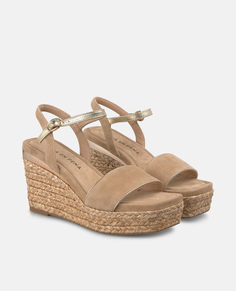 SANDALIA CUÑA ESPARTO TIRA SENCILLA