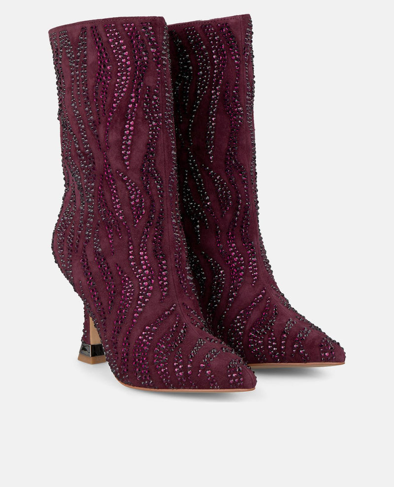 BOTTINES AVEC DÉTAILS EN STRASS