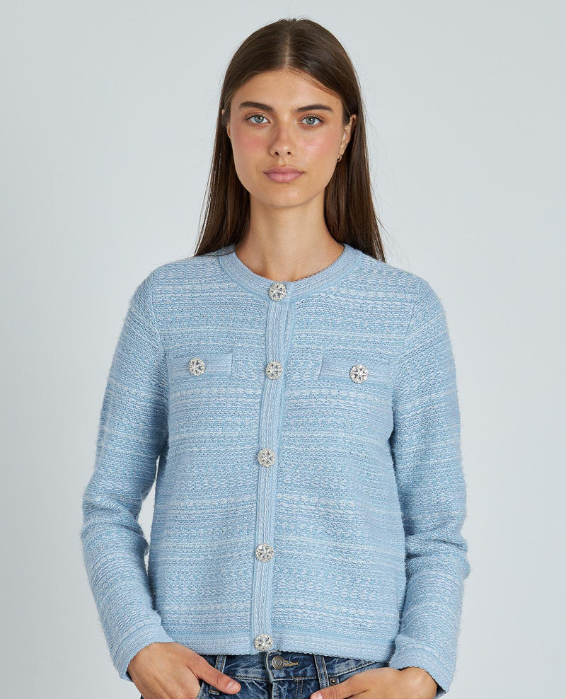 CHAQUETA ESTRUCTURA BOTÓN JOYA