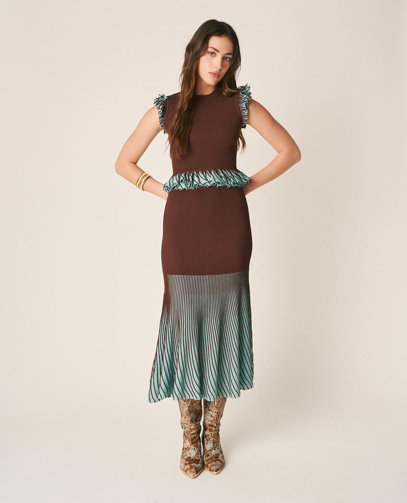 SHINY KNIT SKIRT