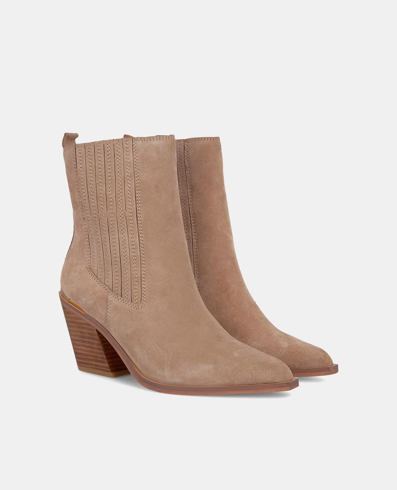 BOTTE DE CHEVILLE AVEC TALON ÉLASTIQUE