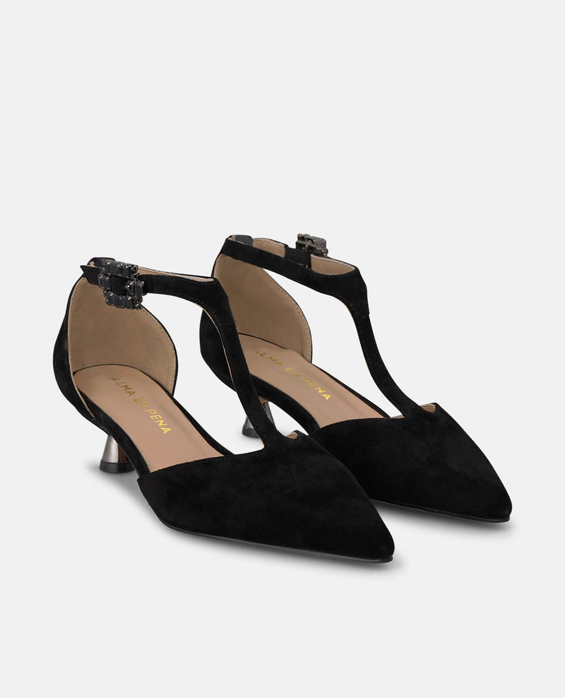 ZAPATO TACÓN CHUPETE DE ANTE
