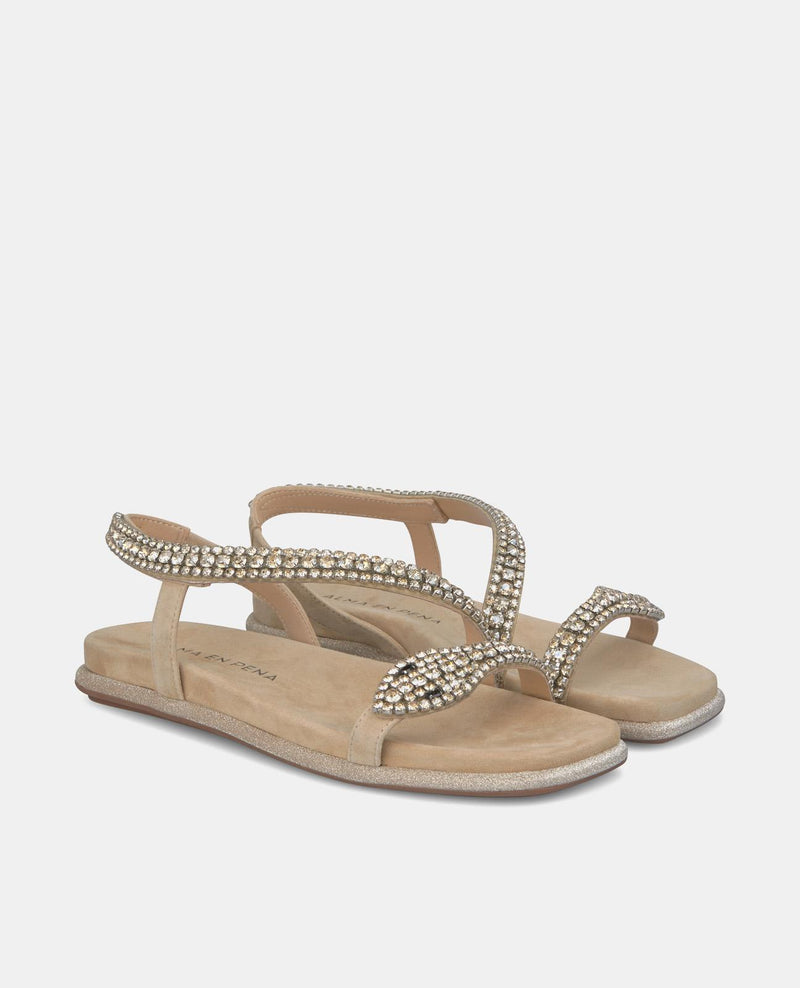 SANDALIA PLANA SUELA PURPURINA