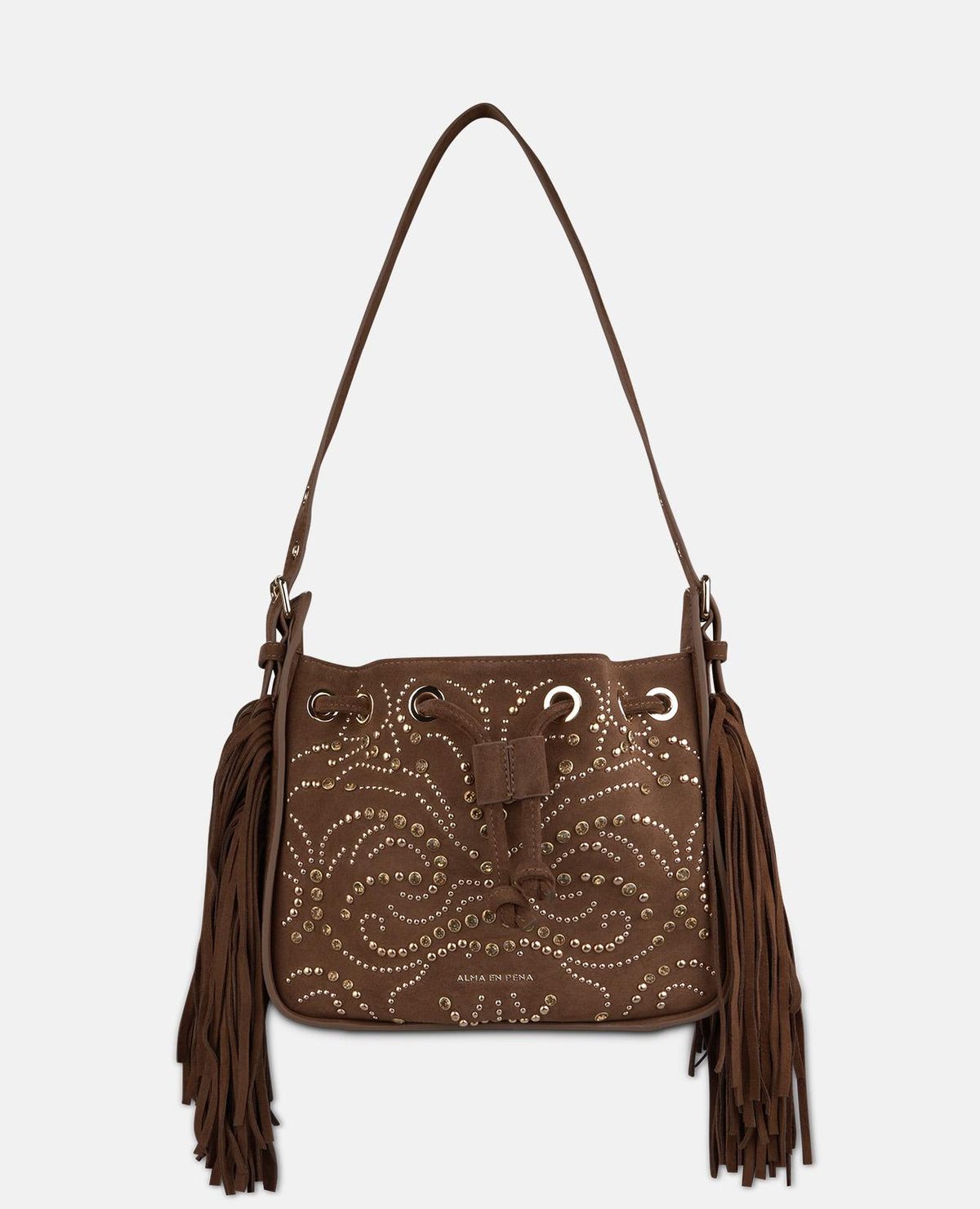 BORSA IN PELLE SERRAGE CON STRASS