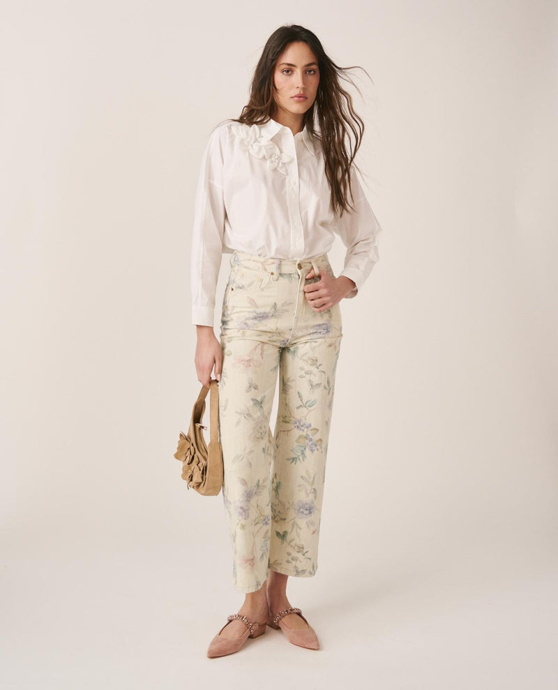 CAMISA RAYADA FLORES