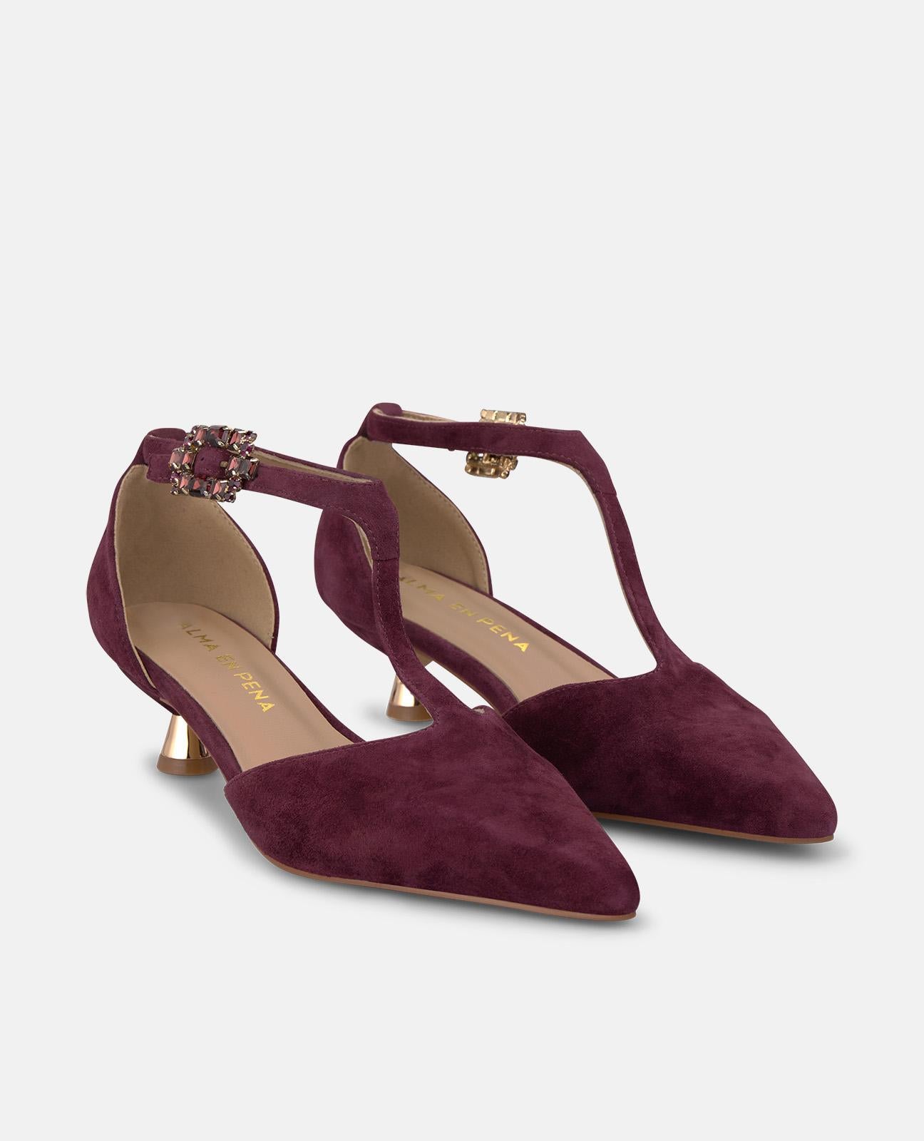 ZAPATO TACÓN CHUPETE DE ANTE