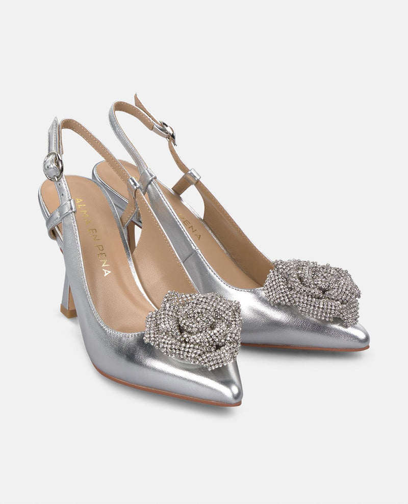 CHAUSSURE À TALON HAUT EN FORME DE FLEUR