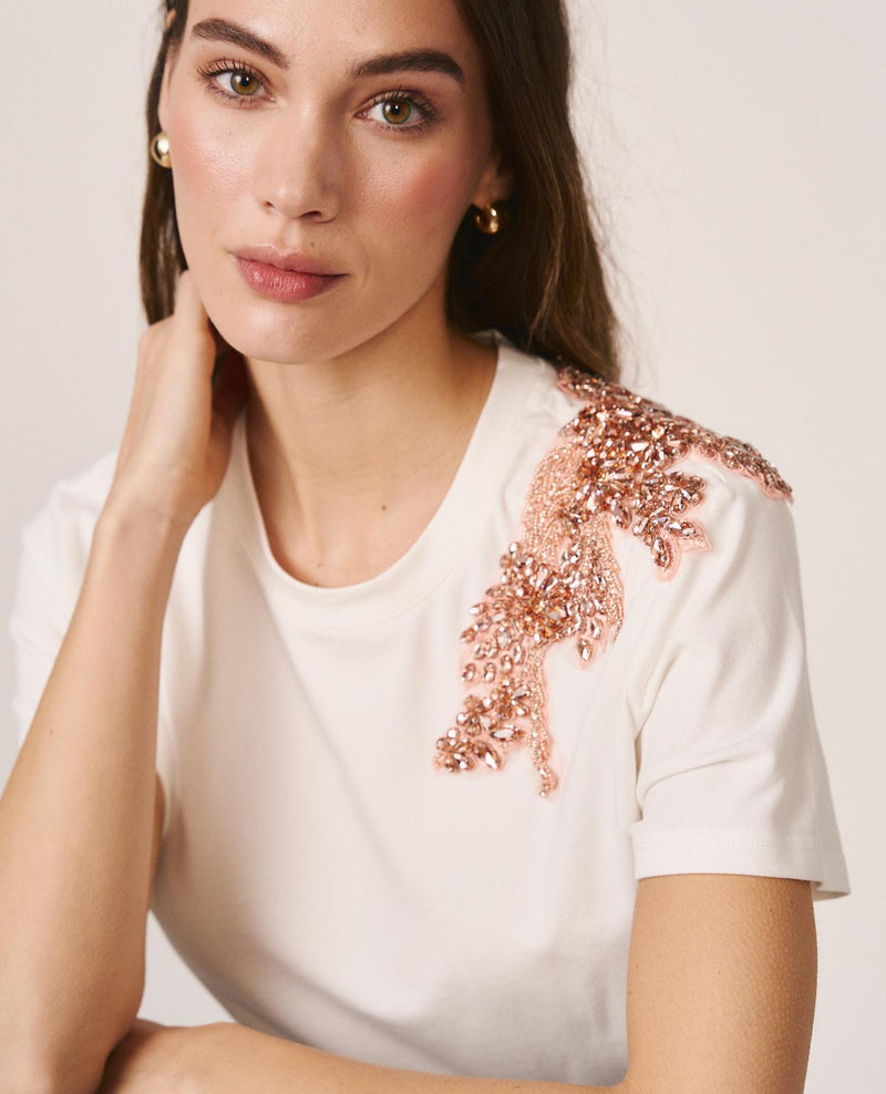 JEWEL SHOULDER T-SHIRT