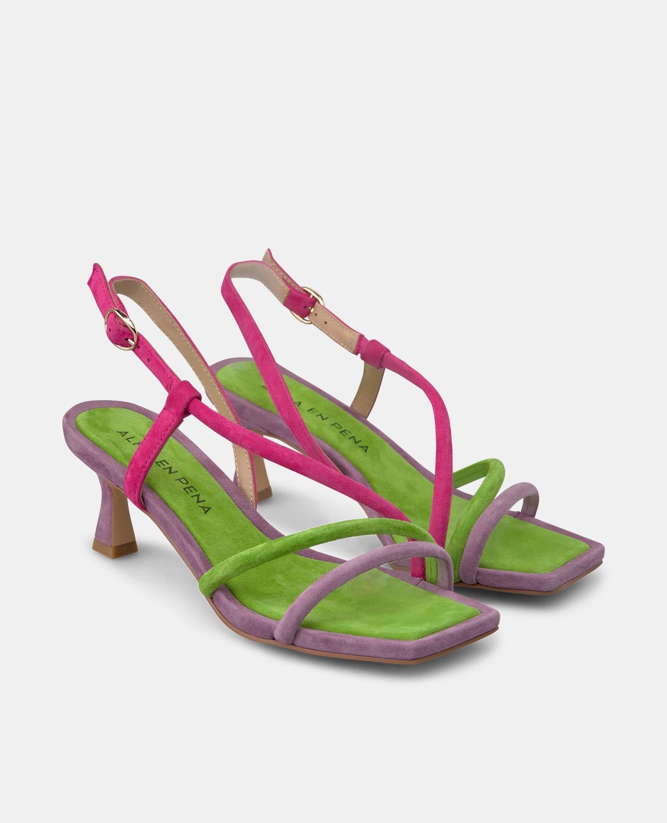 MULTICOLOR STRAPS SANDAL
