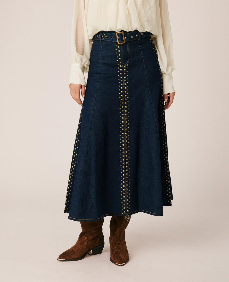 FALDA MIDI VAQUERA
