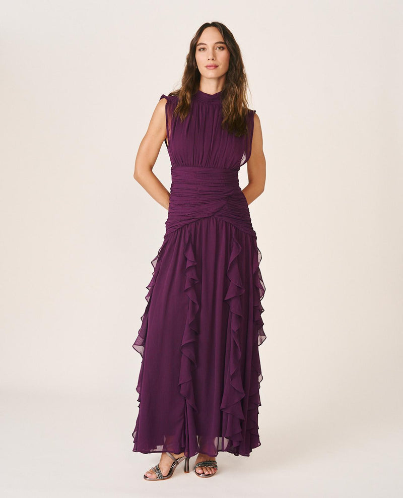 VESTIDO LARGO VOLANTES