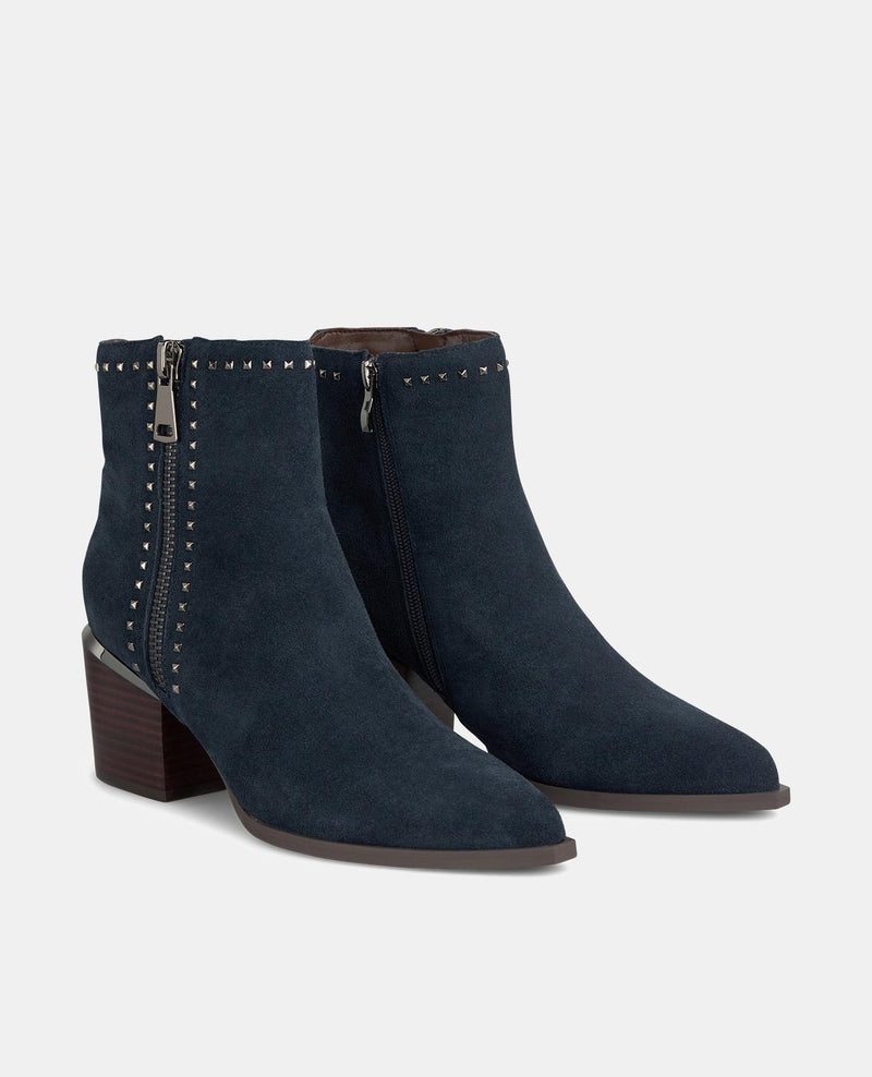 BOTTES DE CHEVILLE À TALON ZIPPÉ