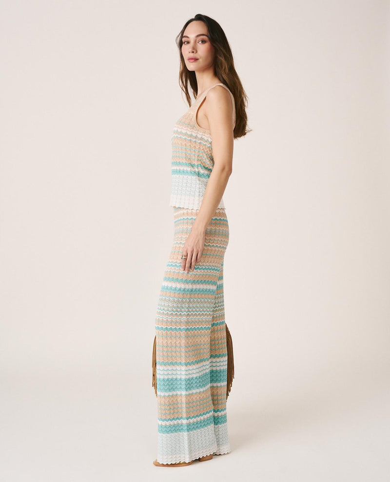 STRAIGHT KNIT TROUSERS
