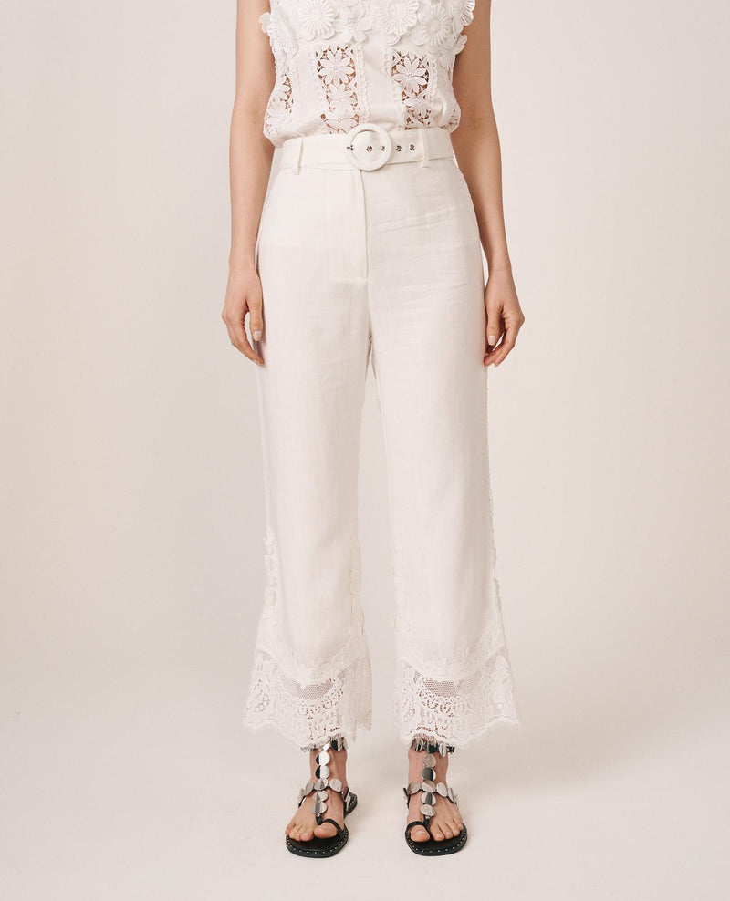 EMBROIDERED TROUSERS
