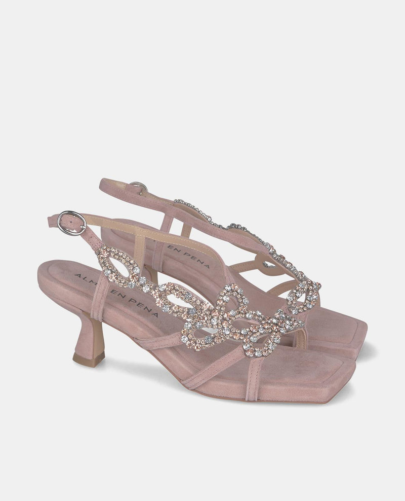 SANDÁLIA COM PORMENOR DE SALTO BAIXO