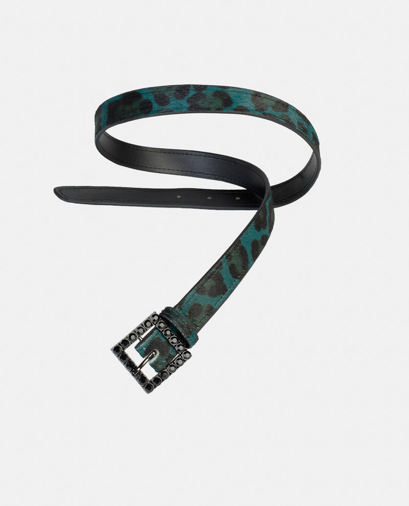 BUCKLE BELT WITH RHINESTONES