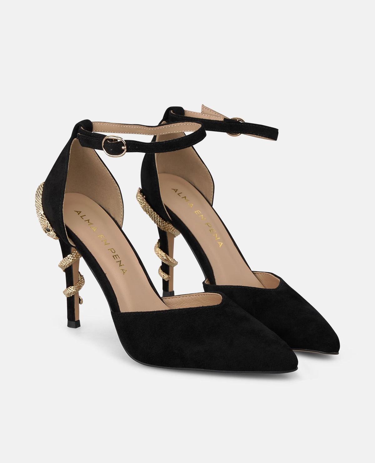 ZAPATO CON SERPIENTE TACÓN