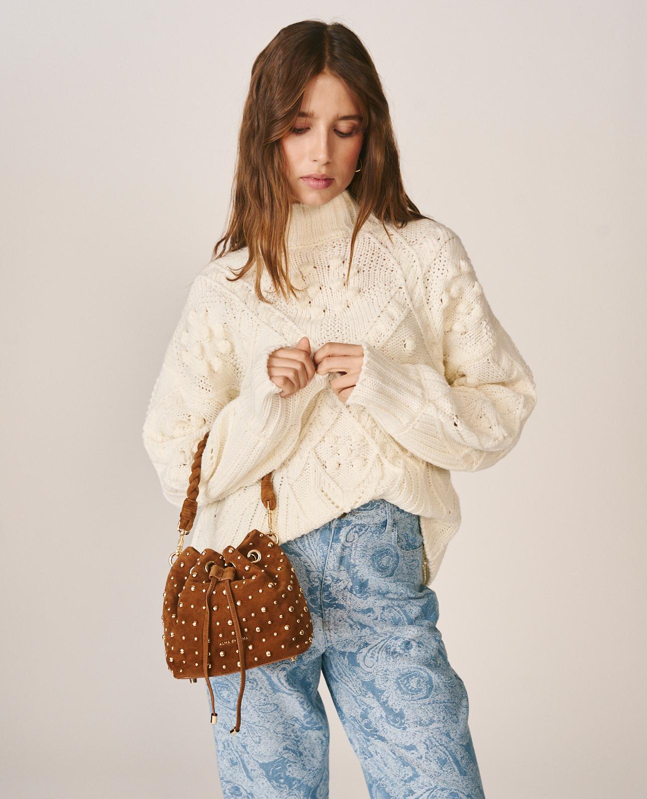 BOLSO BOMBONERA ANTE CON TACHAS