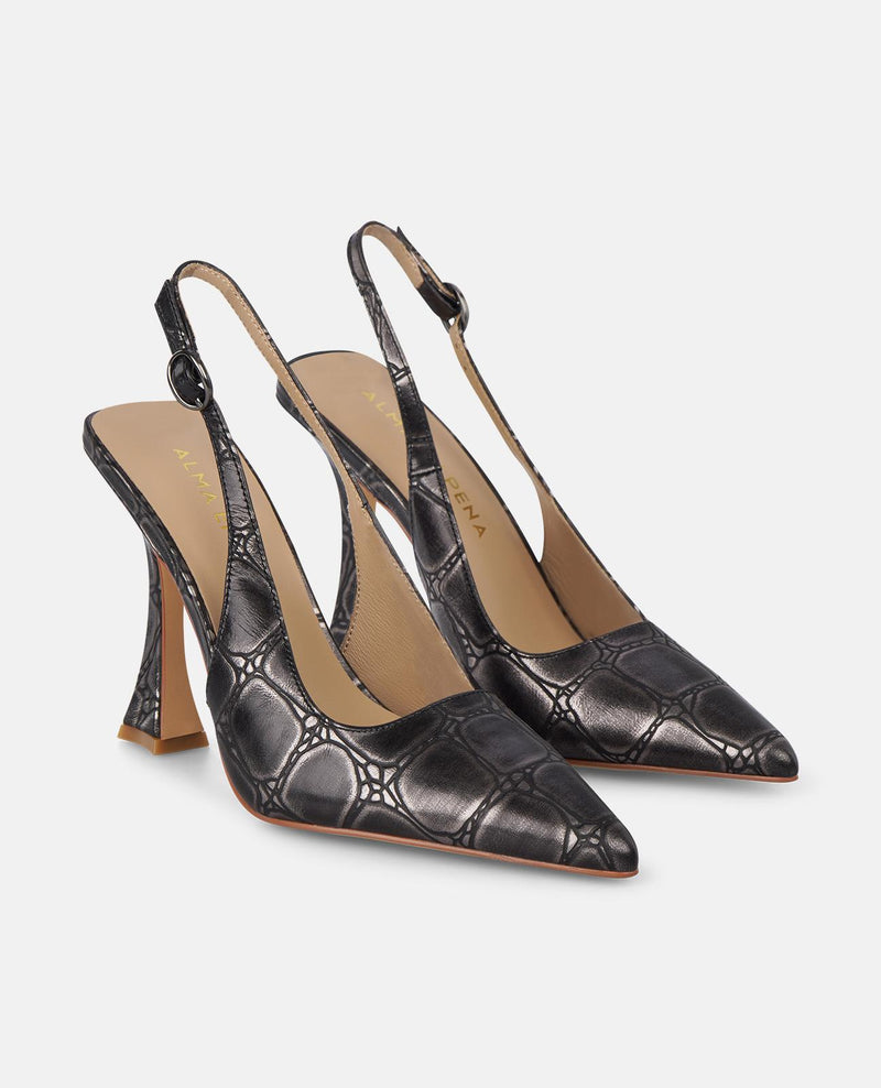 SAPATOS DE SALTO COM FIVELA COM SALTO DE FIVELA