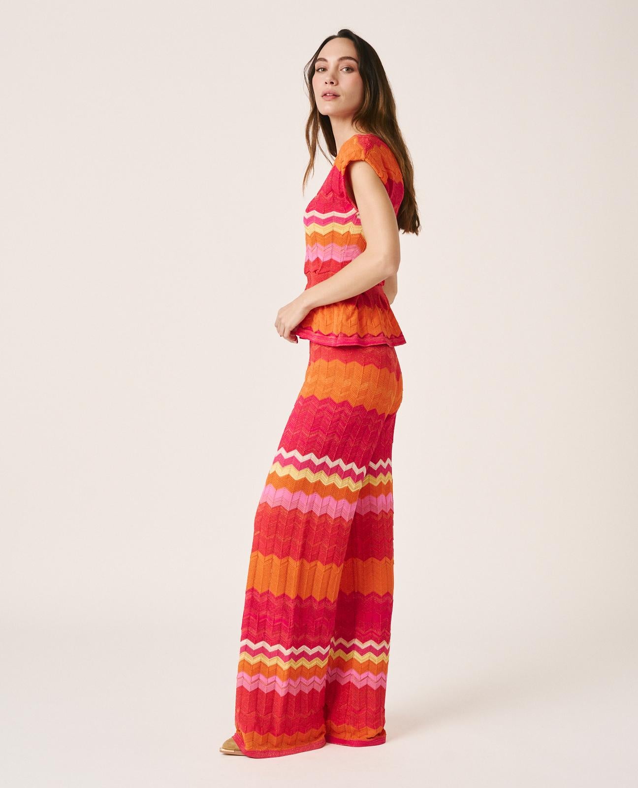 STRAIGHT KNIT TROUSERS