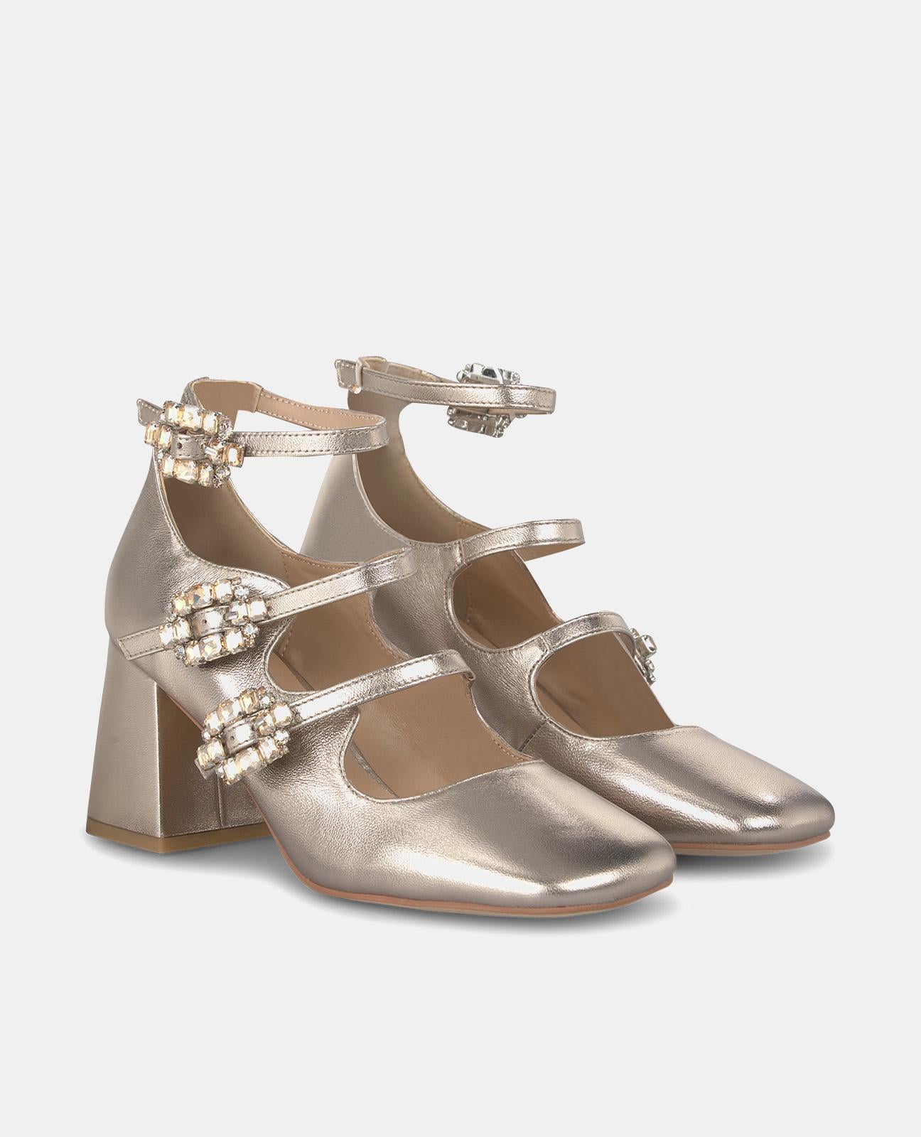 DREI-SCHNALLEN-ABSATZ-SCHUH