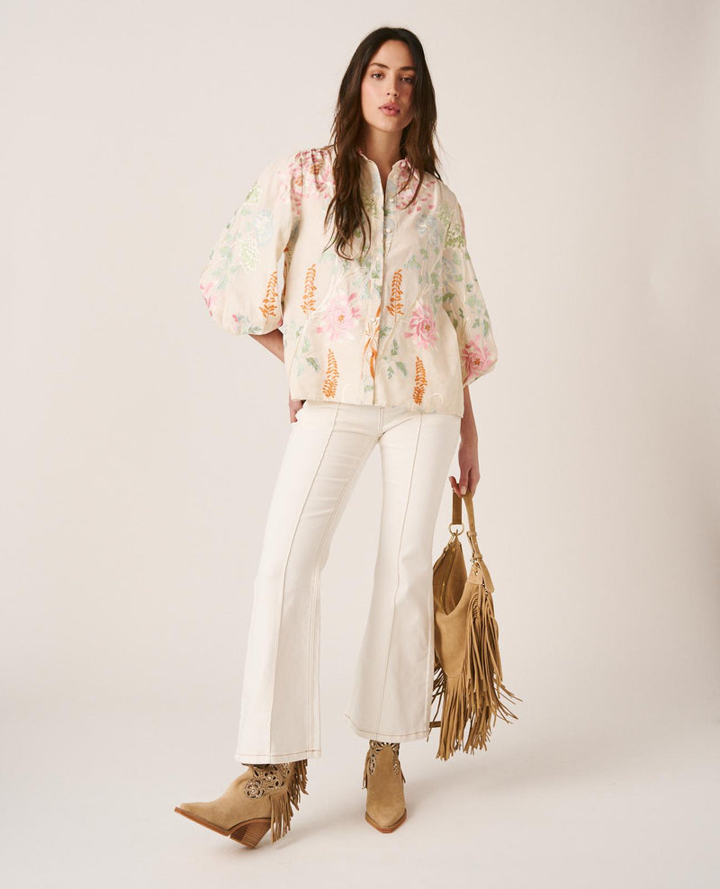 CAMISA BORDADOS FLORES