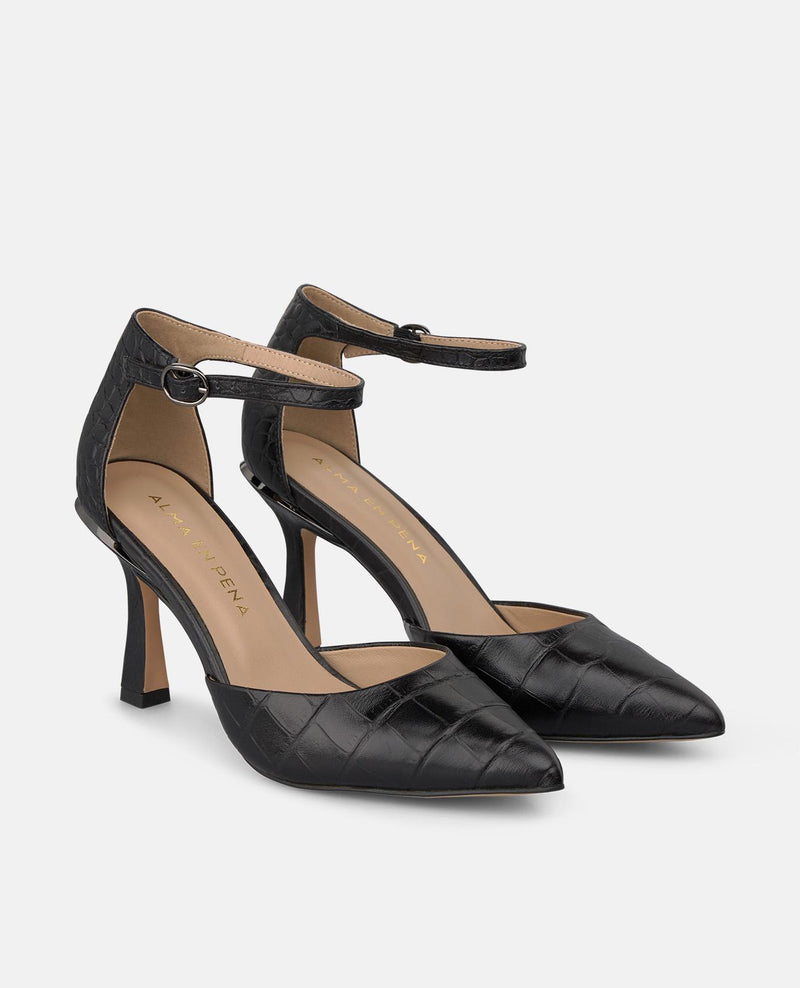 ZAPATO TACÓN PIEL CON PULSERA