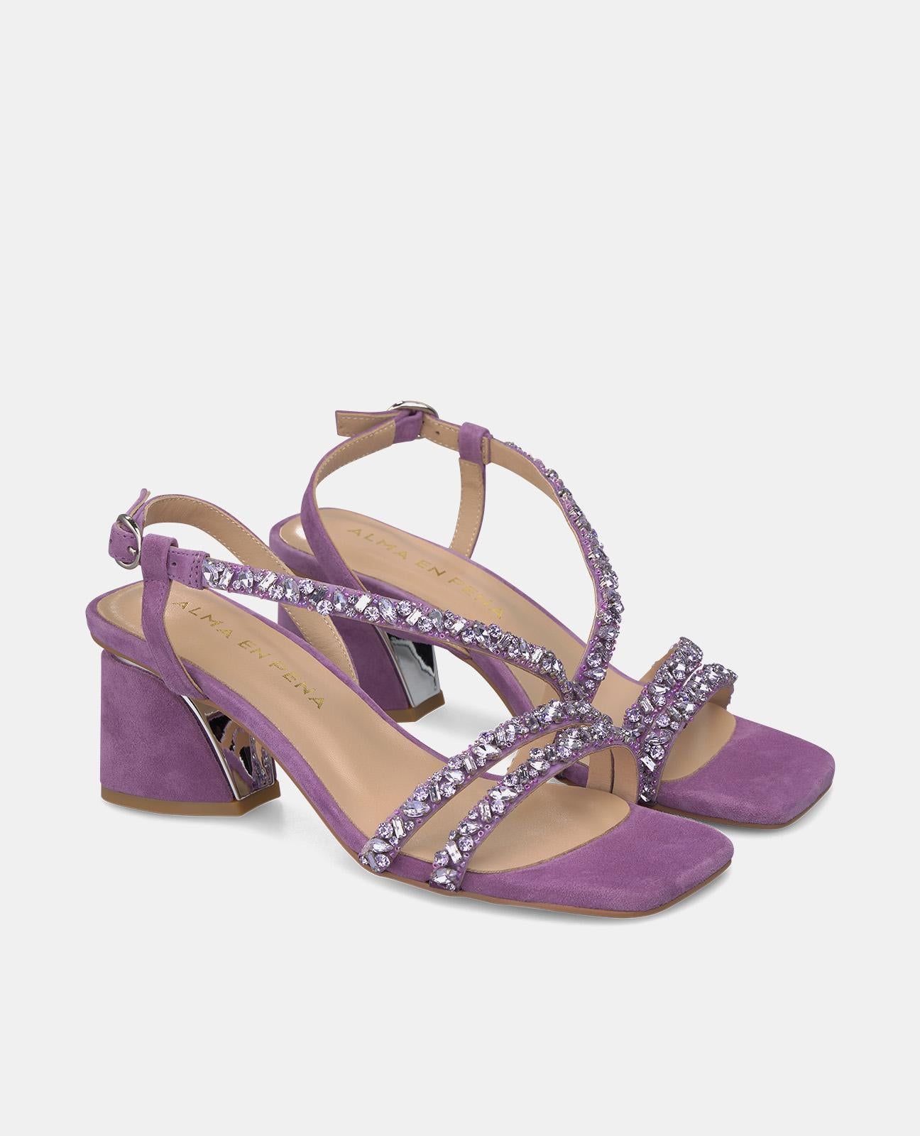 RHINESTONE STRAPS SANDAL