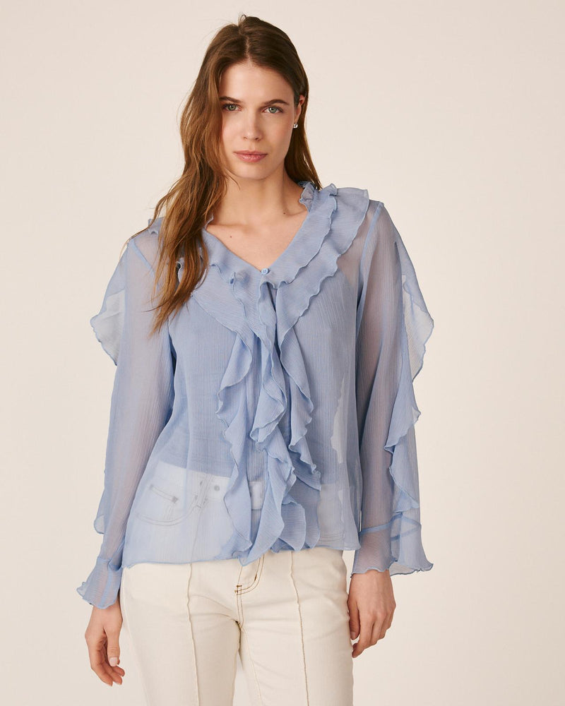 BLOUSE WITH RUFFLES