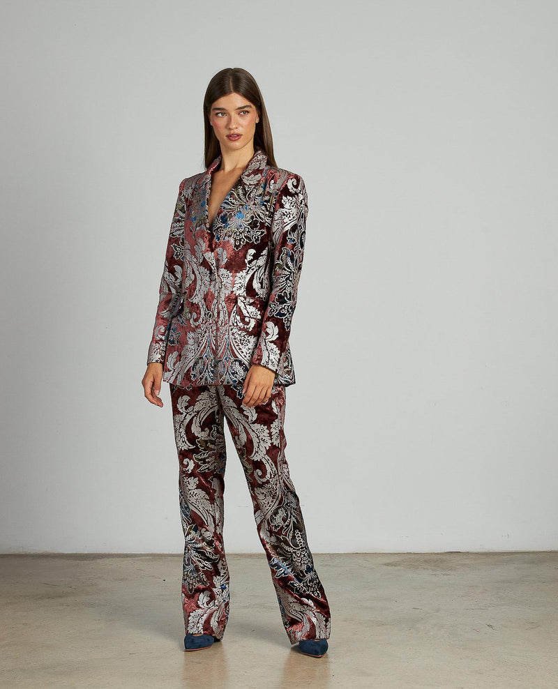 PANTALÓN RECTO EFECTO TERCIOPELO