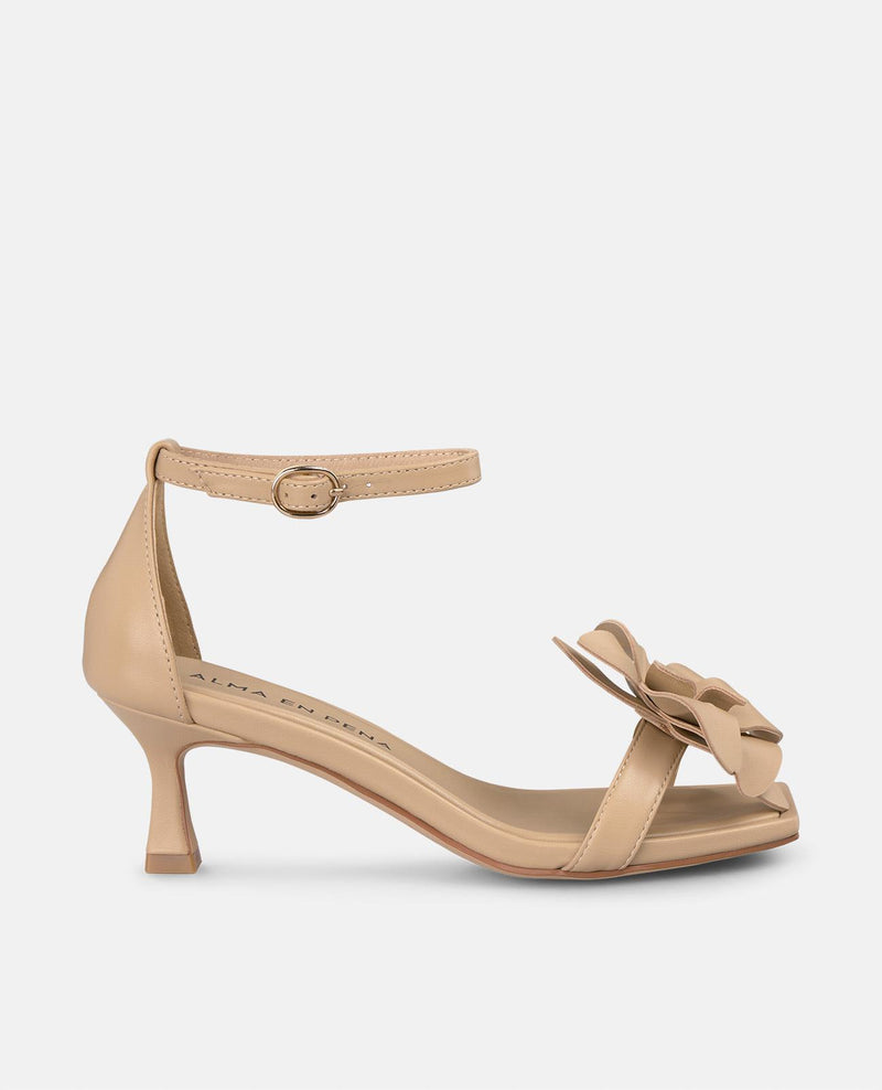 FLOWER HEEL SANDAL