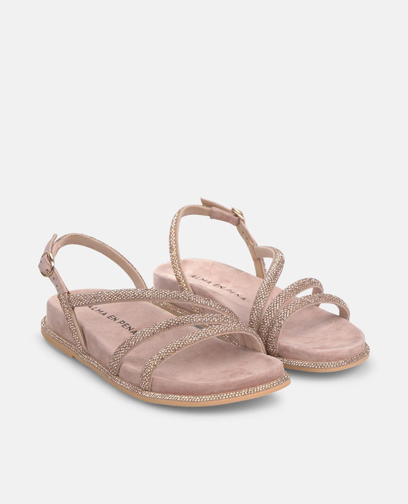 SANDÁLIA PLANA COM TIRAS TRANSFER