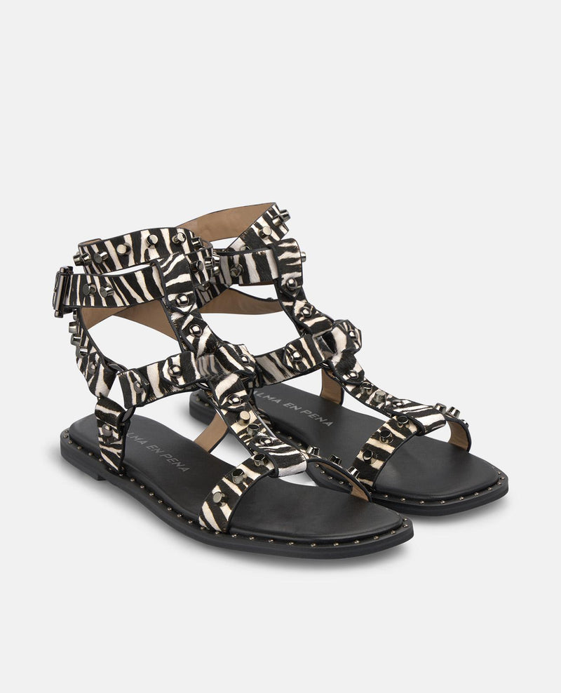 GREEK-STYLE SANDALS WITH STUDS