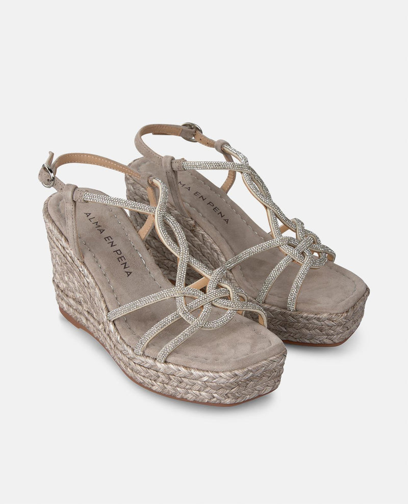 CUÑA TIRAS ENTRELAZADAS