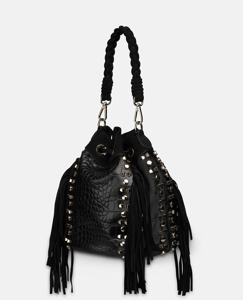 BOLSO BOMBONERA PIEL EFECTO SERPIENTE